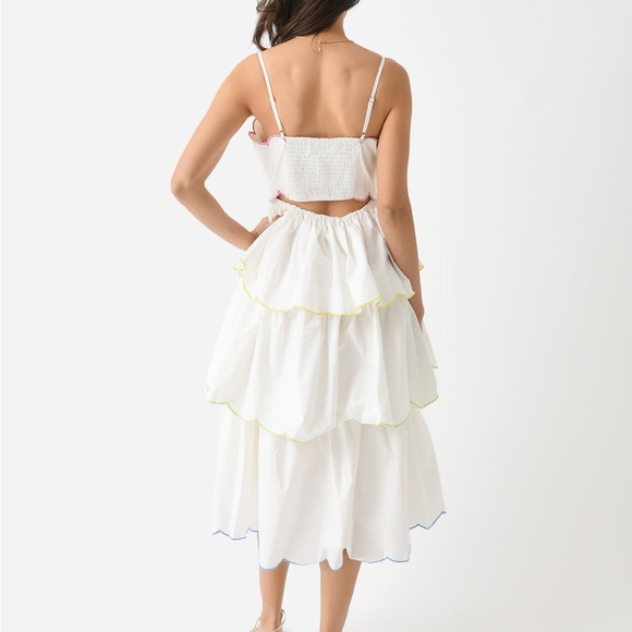 ENGLISH FACTORY
Women's Scallop Sleeveless Tiered Dress - Picture 2 of 5